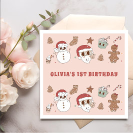 Groovy Hippie Sinterklaas Kerst Verjaardag  Servet