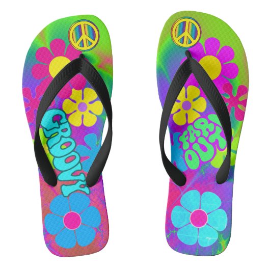 Groovy Hippie Teenslippers (Voetbed)