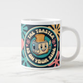 Groovy hippie toaster thumbs up optimism grote koffiekop (Rechts)