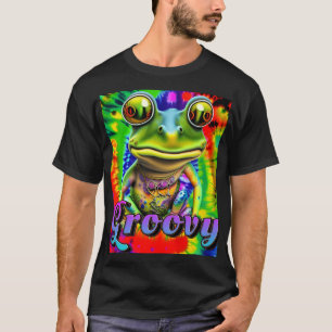 Groovy Hippie Trippy Frog Psychedelic T-shirt