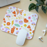 Groovy Hippie Trippy Retro Flower Funky Vibes Muismat<br><div class="desc">Groovy Hippie Trippy Retro Flower Funky Vibes Muismat heeft een kleurrijk en leuk retro hippie patroon. Ideaal voor haar voor Kerstmis,  feestdagen,  verjaardag en nog veel meer. Ontworpen door ©Evco Studio www.zazzle.com/store/evcostudio</div>