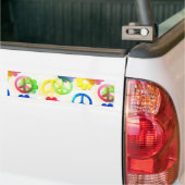 Groovy Hippie vredessignalen ventilator Bumpersticker (Op Truck)