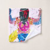 Groovy Hippie Vredesteken Bad Handdoek (Wasdoekje)