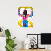 Groovy Hippie Vredesteken Poster (Thuiskantoor)