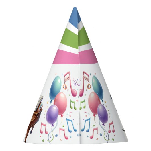 "Groovy Hippo Birthday Bash Bonanza!" Feesthoedjes (Achterkant)