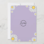 Groovy Hippy Boho Rainbow & Daisy Girls Birthday I Kaart (Achterkant)