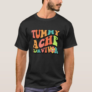 Groovy Hippy Buikpijn Overlevende Retro Vintage T-shirt