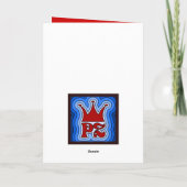 Groovy Ho Ho Ho Kerst Kaart (Achterkant)