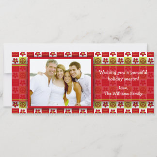 Groovy Holiday-fotokaart Feestdagenkaart