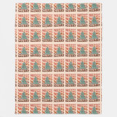 Groovy Holiday Throw Pastel Christmas Celebration Fleece Deken (Voorkant)