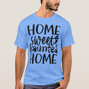 Groovy Home Sweet Haunted Home Cute Halloween Ghos T-shirt
