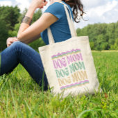 Groovy Hond Moeder Hond Mama Canvas Tote Bag