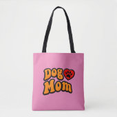 Groovy hond-moeder tekening tote bag (Voorkant)