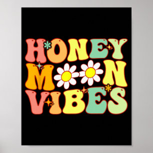 Groovy Honeymoon Sfeer Bruid Bruiloft Feest Honeym Poster