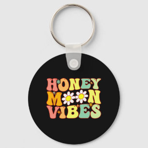 Groovy Honeymoon Sfeer Bruid Bruiloft Honeymoon Sleutelhanger