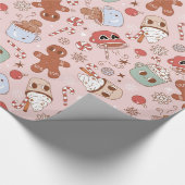Groovy Hot Drink Cookies 12 dagen kerstcadeaus Cadeaupapier (Hoek)