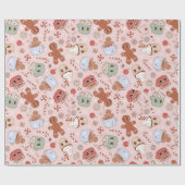 Groovy Hot Drink Cookies 12 dagen kerstcadeaus Cadeaupapier (Vlak)