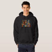 Groovy I Cant Im Busy Growing a Human Funny Mother Hoodie (Voorkant volledig)