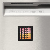 Groovy I Do Crew Bride Squad Wedding Bachelorette Magneet (Insitu (Vaatwasser))