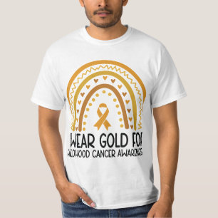 Groovy I Draag goud voor kinderkankerbewustzijn T-shirt