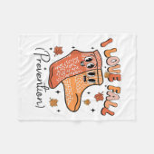 Groovy I Herfst Prevention Herfst PT fysiotherapie Fleece Deken (Voorkant (Horizontaal))