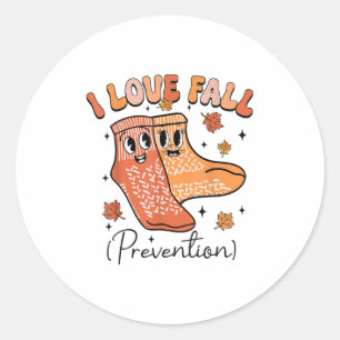 Groovy I Herfst Prevention Herfst PT fysiotherapie Ronde Sticker