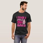 Groovy I Teach A Bunch Of Sweethearts Valentines D T-shirt (Voorkant volledig)