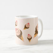 Groovy Ice Cream Cone Business Koffiemok (Voorkant rechts)