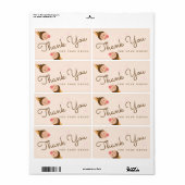 Groovy Ice Cream Cone Hartelijk dank Etiket (Full Sheet)