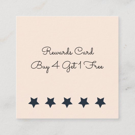 Groovy Ice Cream Kone Winkelbeloningen Klantenkaartje (Achterkant)