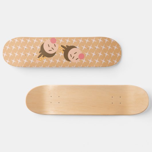 Groovy Ice Cream Pattern Skateboard (Horizontaal)