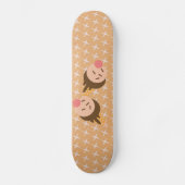 Groovy Ice Cream Pattern Skateboard (Voorkant)