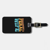 Groovy Iemands Wilde Vrouw Retro Bagagelabel (Voorkant horizontaal)