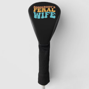Groovy Iemands Wilde Vrouw Retro Golfheadcover