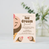 Groovy Ijsje Kegel Sociale Flyer Uitnodiging (Staand voorkant)