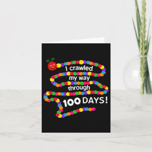 Groovy Ik kroop mijn weg door 100 dagen 100e dag Kaart