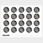 Groovy Im Beverly Doing Beverly Dingen Grappige Mo Ronde Sticker (Vel)