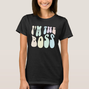 Groovy I'M THE BOSS Future CEO Girl Inspirerend T-shirt
