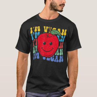 Groovy I'm Vegan Wereld Vegetarische Dag Groenten T-shirt