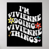 Groovy im Vivienne Doing Vivienne Dingen Grappig Poster (Voorkant)