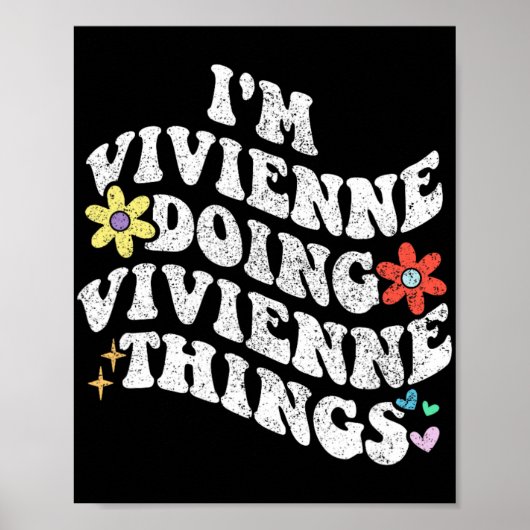 Groovy im Vivienne Doing Vivienne Dingen Grappig Poster (Voorkant)