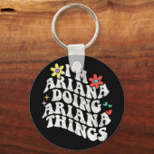 Groovy In Ariana Doing Ariana Dingen Grappige Moed Sleutelhanger (Voorkant)