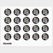 Groovy In Baylee Doing Baylee Dingen Grappige Moed Ronde Sticker (Vel)