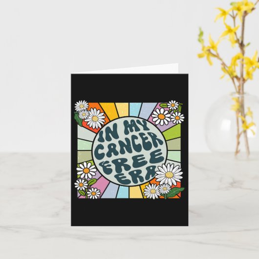 Groovy in mijn kankervrije tijdperk borstkanker kaart (Gele Bloem)