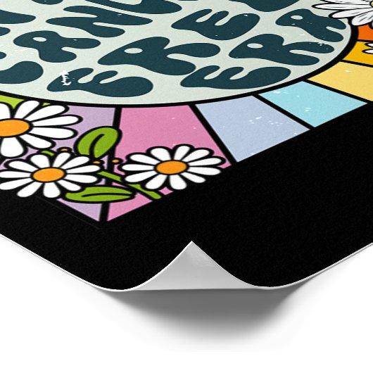 Groovy in mijn kankervrije tijdperk borstkanker poster (Hoek)