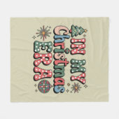 Groovy in mijn kerst tijdperk Grappige leraar Fleece Deken (Voorkant (Horizontaal))