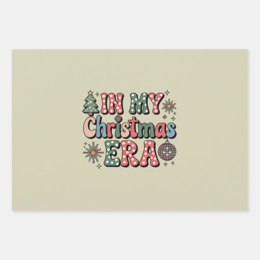 Groovy in mijn kerst tijdperk Grappige leraar Inpakpapier Vel (Voorkant)