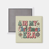 Groovy in mijn kerst tijdperk Grappige leraar Magneet (Voorkant / Achterkant)