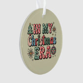 Groovy in mijn kerst tijdperk Grappige leraar Ornament (voorkant)
