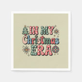 Groovy in mijn kerst tijdperk Grappige leraar Servet (Voorkant)